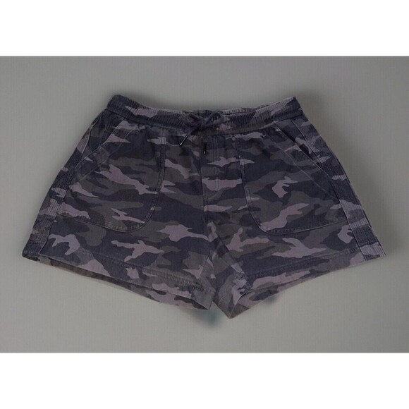 Athleta Camo Farallon Shorts (6T) Womens Stretch Drawstring Pockets Comfy - Picture 1 of 13